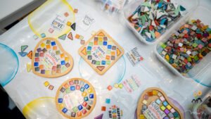 DIY Mosaic Coaster Art Kit Set