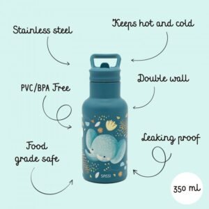 500 ml Vacuum Insulated Steel Bottle - Chewy the Elephant - Image 2