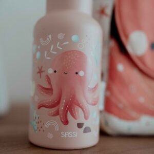 500 ml Stainless Steel Bottle - Slurpy the Octopus - Image 3