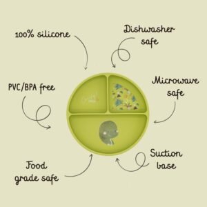 Silicon Suction Plate - Cracky the Dinosaur - Image 3
